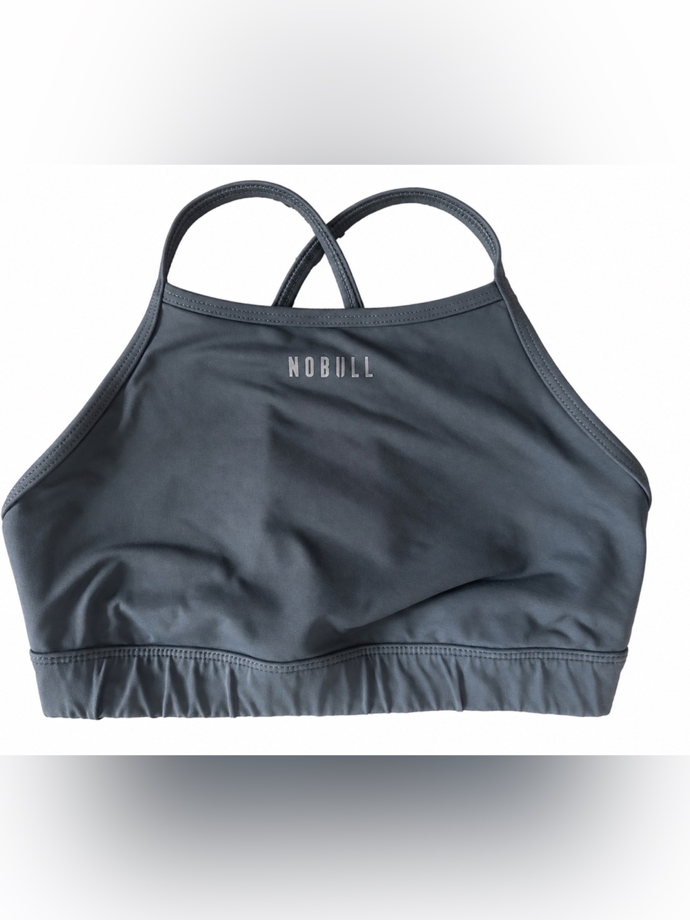 NOBULL Charcoal Gray High-Neck Sports Bra